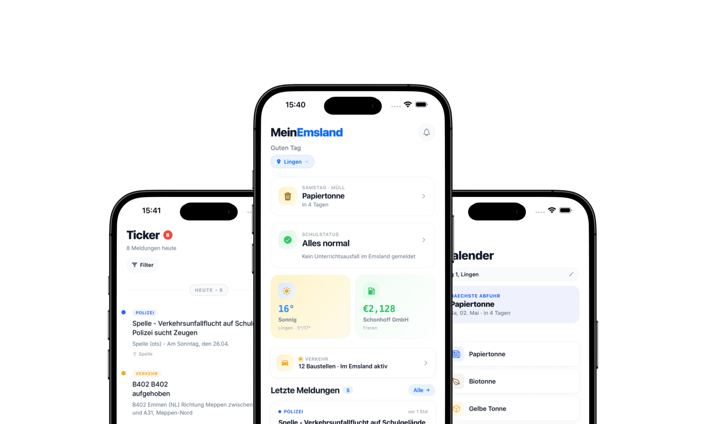 MeinEmsland — Home, Ticker, Müllkalender